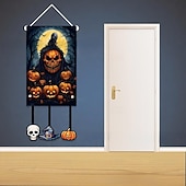 お買い得  ハロウィン壁タペストリー-ハロウィンの旗 ゴースト柄の旗 - 屋外用のクリエイティブなホリデーガーデンフラッグ、ハロウィン用の小さなガーデンフラッグ