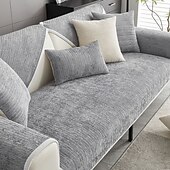 cheap Sofa Cover-Waterproof Antimicrobial Simple Chenille Fabric Anti-scratch Couch Cover