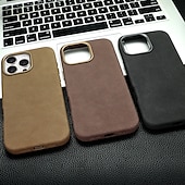 お買い得  iPhone用ケース-電話 ケース 用途 iPhone 16 iPhone 16プロ iPhone 16 Proマックス iPhone15 iPhone 15 Pro Max バックカバー 磁石バックル 耐衝撃 レトロ風 TPU PUレザー