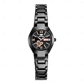 voordelige Quartz-horloges-1 stuk nieuwe modieuze en trendy kalender datumweergave dames quartz horloge IPX7 waterbestendig lichtgevende legering band eenvoudig maar luxe casual leven reizen sport dames zakelijk polshorloge