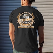 billige T-skjorter-Oktoberfest Øl T-skjorte Bayersk München Tysk Graphic Til Herre Voksne Karneval Oktoberfest øl Varmstempling Fest Fritid / hverdag