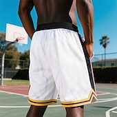 economico Pantaloncini casual-Per uomo Shorts Pantaloncini Estivi Pantaloncini da basket Pantaloncini casual Pantaloncini in rete Tasca Elastico in vita Coulisse A righe Comodità Traspirante Corto All&#039;aperto Vacanza Canotta