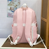 Недорогие Рюкзаки для колледжа-милый школьный рюкзак пастельных тонов для девочек – легкий водонепроницаемый рюкзак с плюшевой подвеской для начальной и средней школы