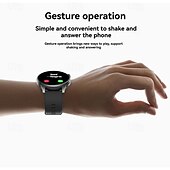 abordables Montres connectées-HD21 Montre intelligente 1.43 pouce Smartwatch Montre Connectée Bluetooth Minuterie Rappel d&#039;appel Moniteur de Fréquence Cardiaque Rappel sédentaire Trouver mon Appareil Compatible avec Android iOS