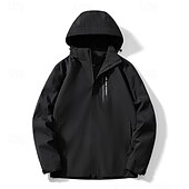 abordables Chaquetas impermeables-Hombre Cortavientos Chaqueta Chaqueta para senderismo Chaqueta rígida Al aire libre Impermeable Resistente al Viento Trajes de senderismo Ropa de senderismo Primavera Otoño Camiseta Camping