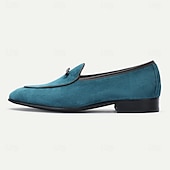 Χαμηλού Κόστους Δερμάτινα Loafers Premium-Ανδρικά Σουέντ Δερμάτινα Μοκασίνια σε Τυπικό Σχέδιο με Ελάχιστο Λουράκι για Καθημερινές Μετακινήσεις Επιχειρηματικό Ντύσιμο και Εξόδους το Σαββατοκύριακο