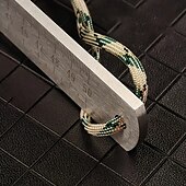 cheap Hand Tools-20 inch Heavy-Duty Dual-Scale Steel Ruler with Lanyard - Quenched Thickened Metal Straight Edge for Precision Drawing &amp; Measurement