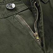 abordables Pantalons Cargo-Homme Pantalons Cargo Pantalons Boutons Multi-poches Uni Portable Extérieur Quotidien Camping &amp; Randonnée Mode Classique Noir Jaune