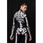 Скелет День всех святых Боди Комбинезон для всего тела Страшный костюм Детские Взрослые Муж. Жен. Мальчики Хэллоуин Карнавал День мертвых Выступление Для вечеринок Для клуба Легкие костюмы на Хэллоуин Недорогие Черепа и кости-Скелет День всех святых Боди Комбинезон для всего тела Страшный костюм Детские Взрослые Муж. Жен. Мальчики Хэллоуин Карнавал День мертвых Выступление Для вечеринок Для клуба Легкие костюмы на Хэллоуин