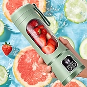 abordables appareils électroménagers-Extracteur de jus à glace pilée rechargeable par USB, portable, pour l&#039;extérieur, avec tasse et 12 couteaux