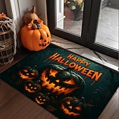 abordables Habitación de Halloween-Rectangular 2 mm Felpudos Máquina Poliéster Antideslizante Moderno Víspera de Todos los Santos