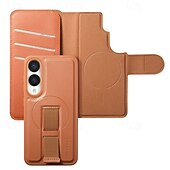 olcso Samsung-tokok-telefon Ügy Kompatibilitás Samsung Galaxy S25 S25 Plus S25 Ultra S24 Ultra S24 Plus S24 Mágneses adszorpciós tok Pénztárca kártya tok Felhajtható fedél Állvánnyal Leválasztható Vezeték nélküli töltés