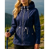 cheap Outdoor Jackets-Women&#039;s Windbreaker Softshell Jacket Hiking Jacket Outdoor Waterproof Windproof Hiking Outfits Hiking Clothes Spring Autumn / Fall Top Camping / Hiking / Caving Running Black Yellow Pink