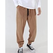 economico Pantaloni della tuta-Per uomo Pantaloni da tuta Joggers Pantaloni in velluto a coste Tasca Elastico in vita Coulisse Semplice Comodità Sport all&#039;Aperto Quotidiano Moda Casual Marrone Scuro Nero Micro-elastico