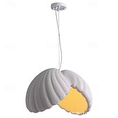 voordelige Hanglampen-Kroonluchter in Wabi-Sabi-stijl voor de eetkamer, witte plafondlamp voor keukeneiland, eetkamer, slaapkamer, grote hanglamp met een diameter van 150 cm, binnenin in hoogte verstelbaar