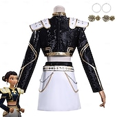 preiswerte Damenkostüme-KPop-Dämonenjäger Zoey Dämonenjäger Hunttrix Kostüm Festkleidung Virtuelles Idol Film Cosplay for Damen Erwachsene Halloween Karneval Leistung Comic-Konzert Anime Expo