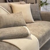cheap Sofa Cover-Waterproof Antimicrobial Simple Chenille Fabric Anti-scratch Couch Cover