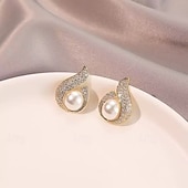 economico Orecchini-Per donna Orecchini a perno Tropicale Gioia Elegante Orecchini Gioielli Oro Per Feste