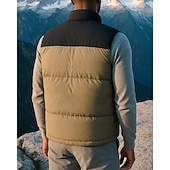 preiswerte Fleece &amp; 3 in 1 Jacken-Herren Fleeceweste Ärmellos Weste Außen Thermowarm Winter Vollreißverschluss Polyester Patchwork Schwarz Weiß Rosa Jagd Angeln Klettern