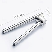 preiswerte Küchenutensilien &amp; Gadgets-Knoblauchpresse und Ingwerzerkleinerer aus Edelstahl, handliches Küchenwerkzeug, langlebiges Knoblauch- und Ingwerzerkleinerer-Zubehör zum Kochen