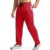 economico Gamba Dritta-Per uomo Pantaloni da tuta Pantaloni Pantaloni della tuta a gamba dritta Tasca Elastico in vita Coulisse Blocco di colori Comodità Sport all'Aperto Quotidiano Moda Casual Nero 1 # Nero Micro-elastico