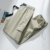 preiswerte Unterteile-Herren Cargohosen Wanderhosen Regenhose zum Wandern Wasserdichte Hosen Winter Außen Normale Passform Wasserdicht Winddicht Unterteile Tasche Dunkelgrau Schwarz Camping / Wandern Laufen XS S M L XL