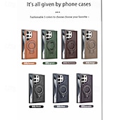 levne Pouzdra pro Samsung-telefon Carcasă Pro Samsung Galaxy S25 S24 S23 Ultra Plus Zadní kryt se stojánkem Magnetické Nárazuvzdorné Retro TPU PU kůže