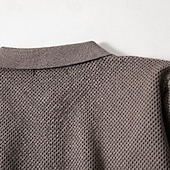 preiswerte Herren Strickjacke-Herren Pullover Strickjacke Gerippt Stricken Normale Oberteile Gestrickt Einfach Umschlagkragen Klassisch Moderne zeitgenössische Lässig Alltagskleidung Bekleidung Frühling &amp; Herbst Kaki Kaffee M L XL