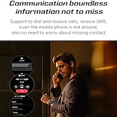 abordables Relojes inteligentes-Reloj inteligente deportivo con linterna y luz ultravioleta, resistente al agua hasta 5 ATM, Bluetooth, llamadas, para Huawei y Xiaomi, 2025