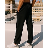 Недорогие Беговые штаны и леггинсы-Муж. Штаны Широкие брюки Спортивные штаны Карман Кулиска Завышенная Нижняя часть Одежда для спорта и отдыха Для спортивного зала Тренировка Осень Быстровысыхающий Дышащий