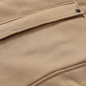 economico Felpa Tattica-Per uomo Felpa con cappuccio Felpa con cappuccio e zip corta Felpa con cappuccio in pile Felpa con cappuccio tattica Nero Blu marino Cachi Grigio chiaro Grigio scuro Con Cappuccio Semplice Tasca