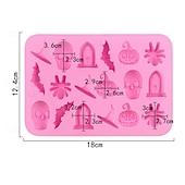 cheap Halloween Kithen-2 Pack Halloween Skull Spider Chocolate Silicone Molds, Non-Stick DIY Fondant Molds for Cake Decorating, Candy, Jelly, and Baking Decorations