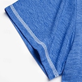 economico Maglietta casual Henley-Per uomo Maglietta Maglia Henley Maniche Corte Semplice Moda Designer Essenziale Henley Vacanza Streetwear Uscire Estate Nero Blu Verde Maglietta Henley