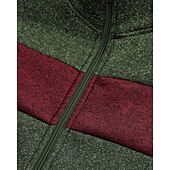 preiswerte Lässige Jacken-Herren Freizeitjacke Collegejacke Urlaub Täglich Atmungsaktiv Tasche Frühling Herbst Farbblock Mode Klassisch Stehkragen Regulär Schwarz Rote Grün Hellgrau Dunkelgray Jacken