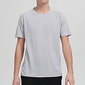 abordables Tapas-Hombre Camiseta de rendimiento Camiseta deportiva Manga Corta Cuello Barco Camiseta Al aire libre Secado rápido Ligero Reductor del Sudor Transpirable Poliéster Negro Blanco Rojo Tenis Golf Corriendo