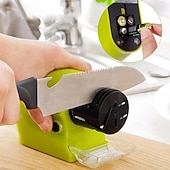 cheap Kitchen Utensils &amp; Gadgets-KNIFE SHARPENER Electric Sharpening Tool for Home Use Multifunctional Automatic Sharpener for Kitchen Knives Fruit Knives Screwdrivers and More with Durable Grinding Wheel