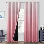 abordables Funda de sofá-Cortinas 2025 nuevas cortinas opacas impresas en 3D con bloqueo total de luz, cortinas recubiertas con diseños gráficos únicos, paneles de ventana modernos para dormitorio o sala de estar