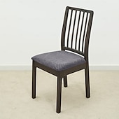baratos Capa para Cadeira de Jantar-Capa protetora para assento de cadeira jacquard à prova d&#039;água de 1/4/6 peças, protetora de assento elástica e removível, capa antiderrapante e lavável para cadeiras de jantar, cozinha, escritório e