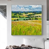 preiswerte Landschaftsgemälde-Mintura handgefertigte strukturierte Landschaftsölgemälde auf Leinwand, Wandkunst, Dekoration, modernes abstraktes Bild für die Inneneinrichtung, gerolltes, rahmenloses, ungedehntes Gemälde