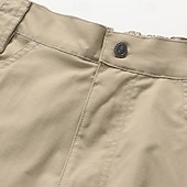 preiswerte Cargohosen-Herren Cargo-Hosen Hose Knöpfe Mehrere Taschen Einfach tragbar Outdoor Täglich Campen und Wandern Mode Klassisch Schwarz Khaki