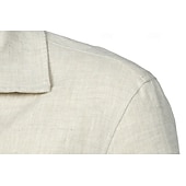economico Capispalla Elite da Uomo-Per uomo Giacca Leggera Blazer 100% lino Scuola Formale Vacanza Elegante Vintage Estate Primavera Lino Tinta unica Tasca Delicato sulla Pelle Comodo Monopetto Un Bottone Bottone frontale Giacca