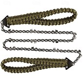 economico Attrezzatura da Campeggio-motosega tascabile ultra affilata, attrezzatura di sopravvivenza portatile e leggera per il campeggio&amp;amp;Lama in acciaio inossidabile per uso di emergenza, custodia impermeabile inclusa, manico in