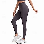 abordables Leggings y mallas de yoga-Mujer Leggings Capri Mallas Leggings de Yoga Control de barriga Alta cintura Gimnasio Rutina de ejercicio De Deporte Prendas de abajo Color sólido Negro Blanco Azul Otoño Deportes Ropa de Deporte