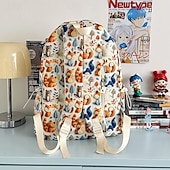 abordables Sacs à dos pour Enfants et Adolescents-Sac à dos mignon à imprimé animal pour filles – sac d&#039;école à motifs de renard et d&#039;ours de la forêt avec plusieurs poches pour les enfants et les adolescents