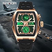 Недорогие Цифровые часы-SANDA подарок для женщин и мужчин цифровые часы большой циферблат спортивные часы на открытом воздухе повседневные светящиеся часы-стоп будильник таймер силиконовые часы