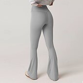 olcso Sima leggings-Női Nadrág Leggingek Utcai sikk Alkalmi Teljes hossz Természetes Sima Rugalmas derék Kényelmes Szabadság Hétköznapi viselet Hétvége Sötétszürke Sárgabarack Szürke Fekete Ősz Normál