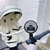 preiswerte Ventilator-Kinderwagenventilator, Handventilator, wiederaufladbar, USB, blattlos, kleine Klappventilatoren, Mini-Ventilator, leiser Tischventilator für den Außenbereich, Nackenventilator
