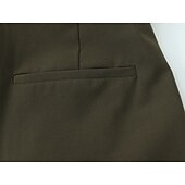 economico gamba larga e vita alta-Per donna Gamba larga Chinos Casual Lunghezza intera Naturale Semplice Gamba larga Comodo Traspirabilità Casual Quotidiano Vinaccia Nero 1 # Nero Verde militare Primavera Autunno Vestibilità comoda