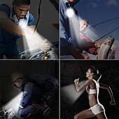 cheap Camping Equipment-Portable Mini LED Collar Clip Lamp - Hands-Free Light for Camping &amp; Hiking