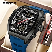 Недорогие Цифровые часы-SANDA подарок для женщин и мужчин цифровые часы большой циферблат спортивные часы на открытом воздухе повседневные светящиеся часы-стоп будильник таймер силиконовые часы